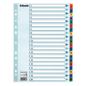 INTERCAL. A4 NUMER. CART. 1-20 ESSELTE