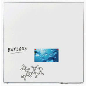 TABLEAU BLANC PREMIUM PLUS LEGAMASTER 120X120CM