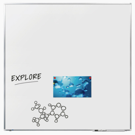TABLEAU BLANC PREMIUM PLUS LEGAMASTER 120X120CM