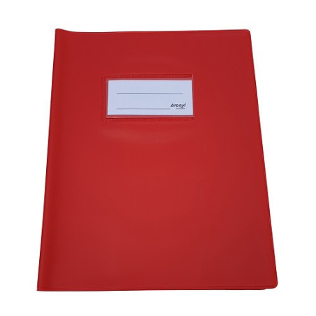 COUVRE-CAHIER EPAIS A5 ROUGE