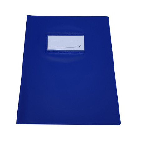 COUVRE-CAHIER EPAIS A5 BLEU FONCE