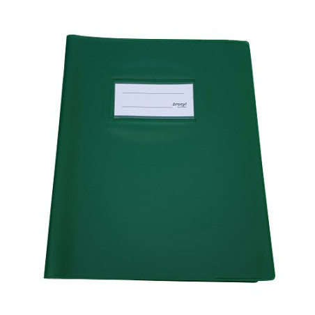 COUVRE-CAHIER EPAIS A5 VERT FONCE