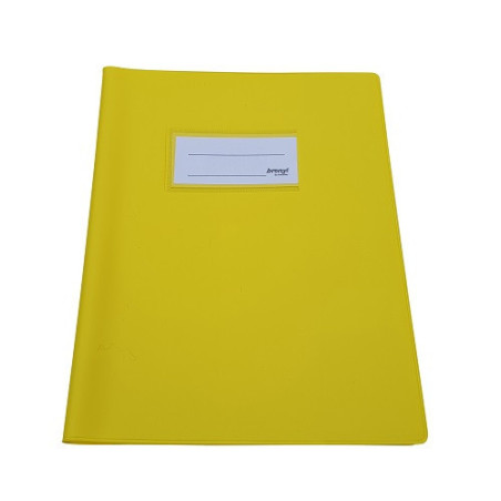 COUVRE-CAHIER EPAIS A5 JAUNE
