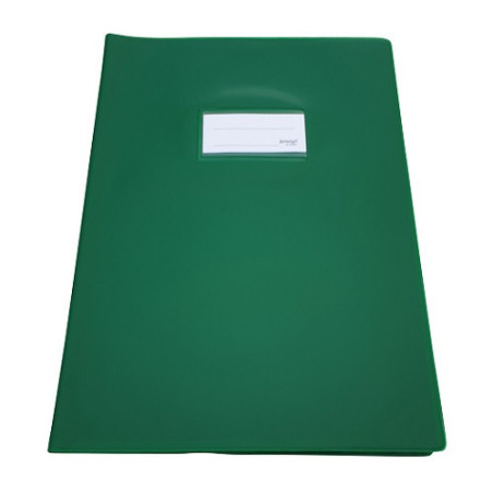 COUVRE-CAHIER EPAIS A4 VERT FONCE