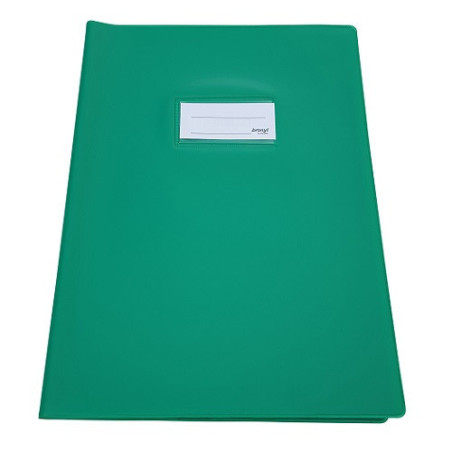 COUVRE-CAHIER EPAIS A4 VERT MOYEN