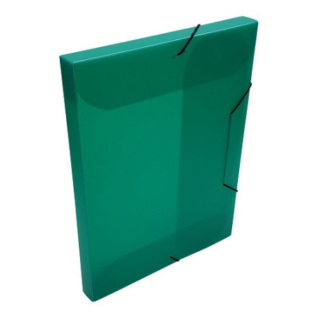 BOXE CLASSEM. A4 25MM TRANSP. VERT + ELAST.