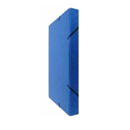 BOXE CLASSEM. A4 25MM CARTON BLEU +ELAST.