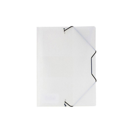 FARDE A ELAST.+RABATS A5 PP DOC. TRANSP. BLANC