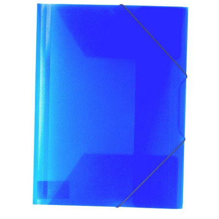 FARDE A ELAST.+RABATS A4 PP DOC. TRANSP. BLEU