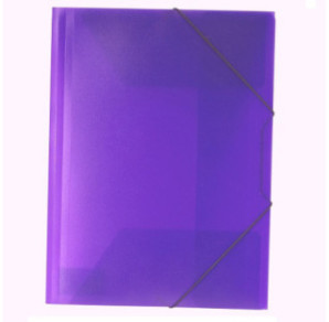 FARDE A ELAST.+RABATS A4 PP DOC. TRANSP. VIOLET