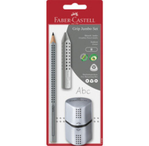 SET FABER JUMBO GRIP 3PCS GRIS 1CRA.1GOM.1TAI.