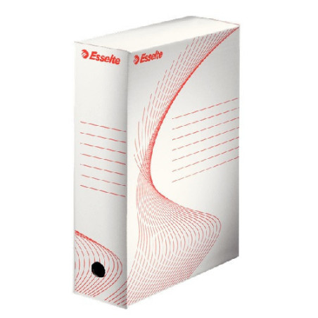 BOITE ARCHIVES ESSELTE DOS 10CM BLANC