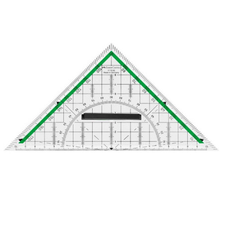 EQUERRE FABER 20CM AVEC BOUTON
