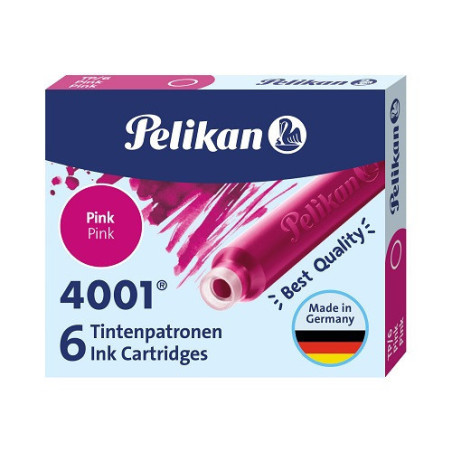 CARTOUCHE ENCRE PELIKAN TP6 ROSE 6PCS (100435993)