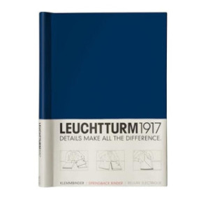 RELIURE LEUCHTTURM PEKA 1917 BLEU MARINE 1-150FLS