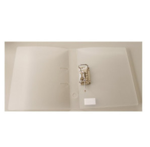 CLASSEUR YEKA PP LEVIER 45MM TRANSP. BLANC