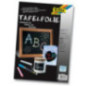 TABLEAU NOIR ADHESIF FOLIA 23X33CM 5PCS
