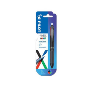 ROLLER PILOT FRIXION BALL 4 COULEURS 0,5 NOIR BLISTER