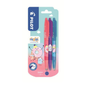 ROLLER PILOT FRIXION BALL CAP. 0,7 BLEU SWEET PARADISE 3PCS BLISTER