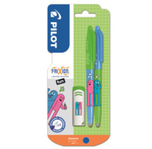 ROLLER PILOT FRIXION BALL BEST FRIENDS 0,7 BLEU +GOMME 2PCS BLISTER