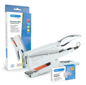 AGRAFEUSE-PINCE RAPESCO GRIS 45FLS +AGRAFES 24/8