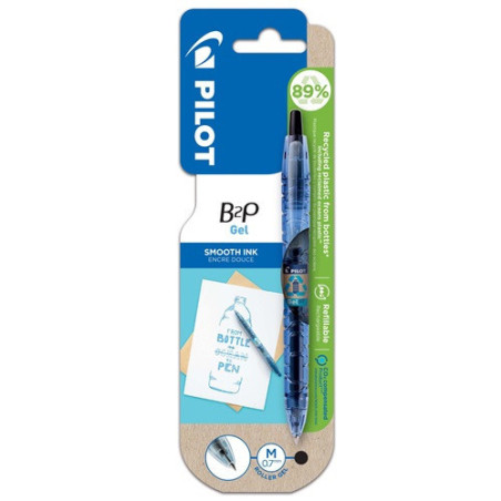 ROLLER PILOT GEL RETR. B2P 0,7 NOIR BLISTER