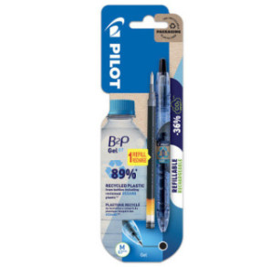 ROLLER PILOT GEL RETR. B2P 0,7 NOIR +RECHARGE BLISTER