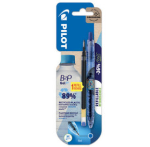 ROLLER PILOT GEL RETR. B2P 0,7 BLEU +RECHARGE BLISTER