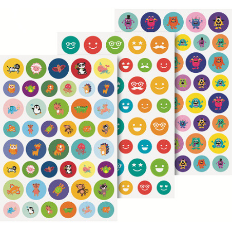 BLOC STICKERS A5 BRUNNEN MIXED