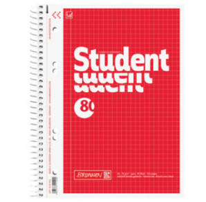 CAHIER BRUNNEN A5 80FLS QUAD.
