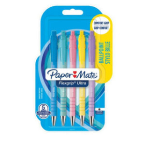 STYLO BILLE PAPERM. FLEX. M BLEU PASTEL 5PCS BLISTER