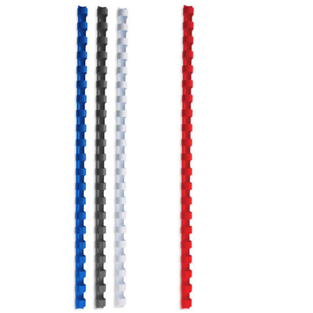 RELIURE SPIR.GBC PLASTIQUE Ø 8MM ROUGE 100PCS