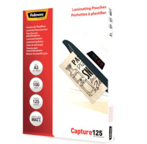 POCH. A LAMINER FELLOWES 303X426(A3) 125µ 100PCS MATT
