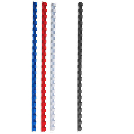 RELIURE SPIR.FELLOWES PLASTIQUE Ø 8MM NOIR 100PCS