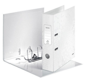 CLASSEUR LEITZ CARTON WOW 8CM BLANC