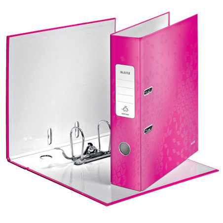 CLASSEUR LEITZ CARTON WOW 8CM ROSE