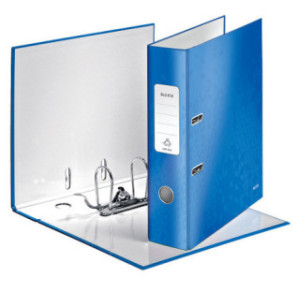 CLASSEUR LEITZ CARTON WOW 8CM BLEU