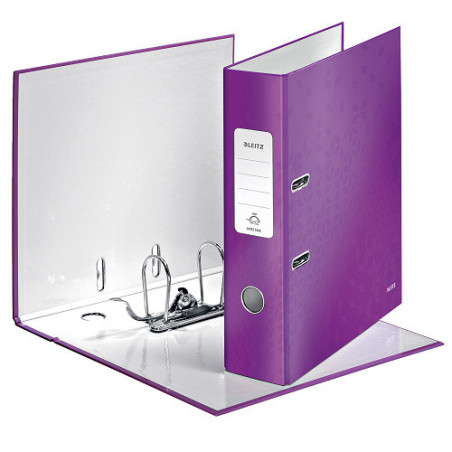 CLASSEUR LEITZ CARTON WOW 8CM POURPRE
