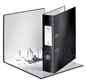 CLASSEUR LEITZ CARTON WOW 8CM NOIR