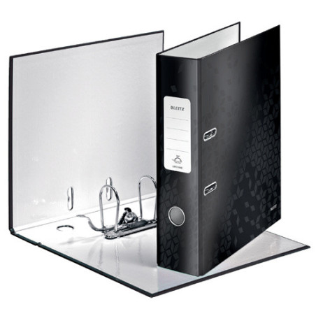 CLASSEUR LEITZ CARTON WOW 8CM NOIR