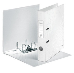 CLASSEUR LEITZ CARTON WOW 5CM BLANC