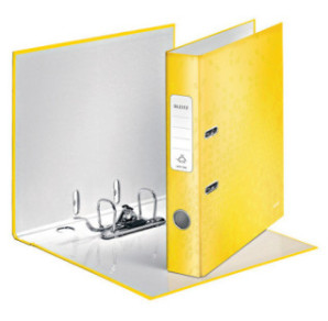 CLASSEUR LEITZ CARTON WOW 5CM JAUNE