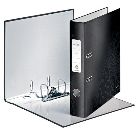 CLASSEUR LEITZ CARTON WOW 5CM NOIR