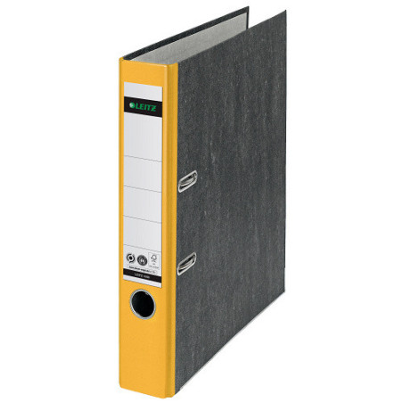 CLASSEUR LEITZ CARTON 1050 5CM DOS JAUNE