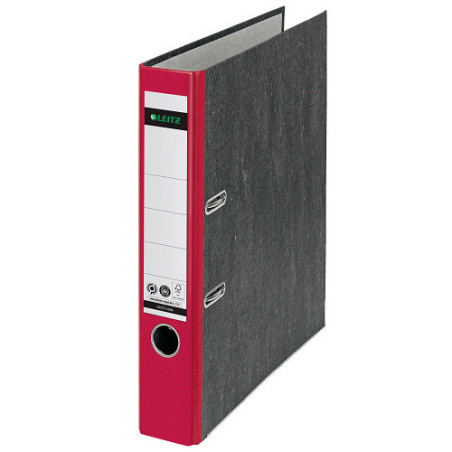 CLASSEUR LEITZ CARTON 1050 5CM DOS ROUGE