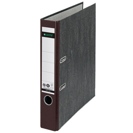 CLASSEUR LEITZ CARTON 1050 5CM DOS BRUN