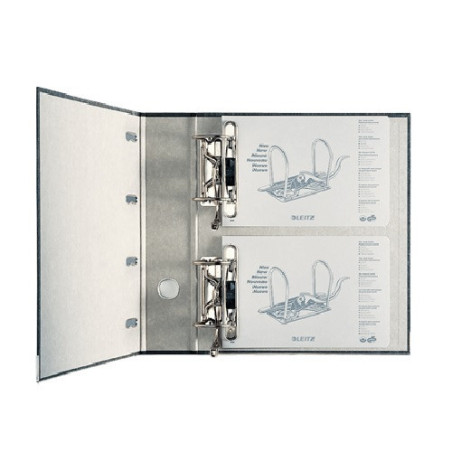 CLASSEUR LEITZ CARTON DBLE. MECAN. 8CM NOIR