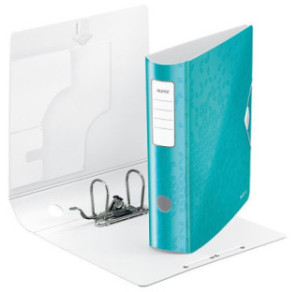 CLASSEUR LEITZ PP WOW 7,5CM BLEU GLACIER