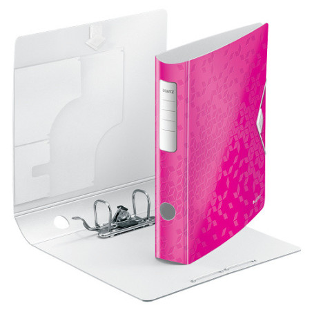 CLASSEUR LEITZ PP WOW 5CM ROSE