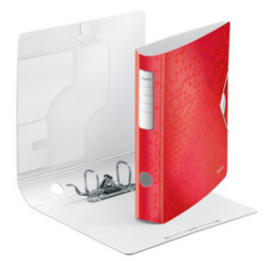 CLASSEUR LEITZ PP WOW 5CM ROUGE